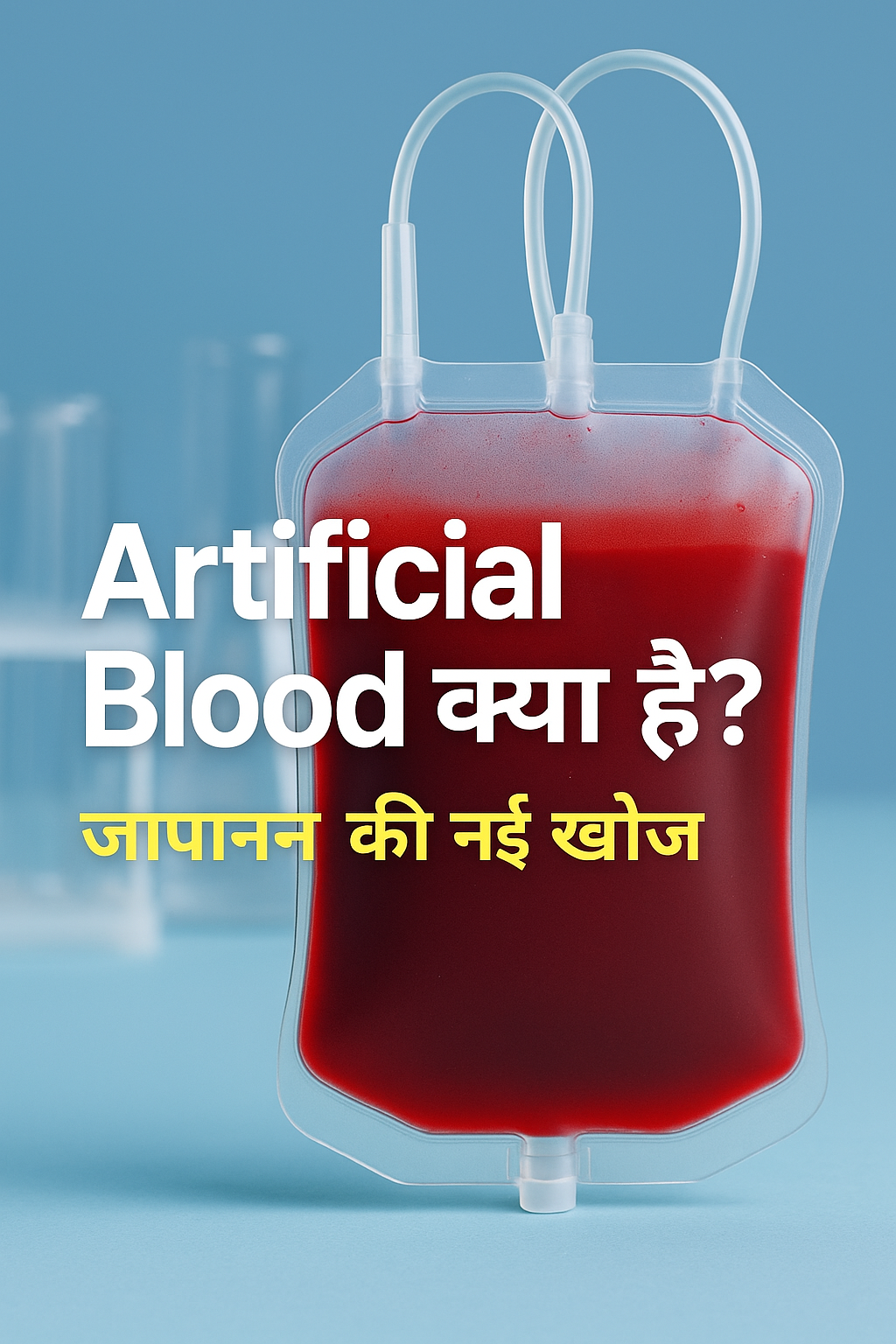 Artificial Blood का चित्रण जापानी वैज्ञानिक प्रयोगशाला में