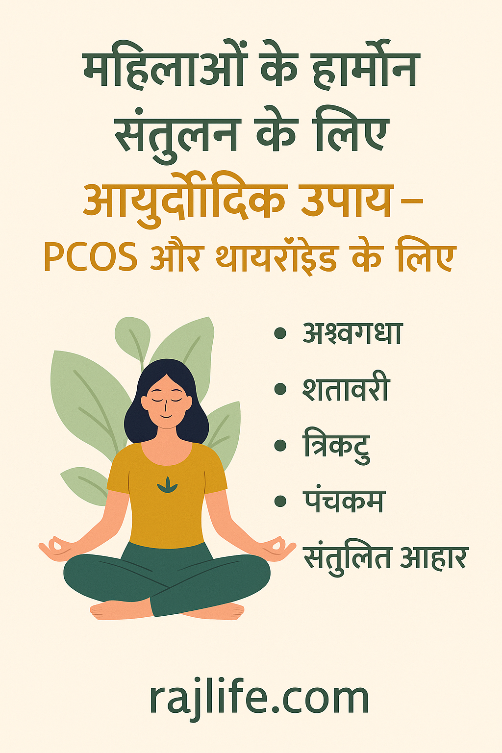 महिलाओं के हार्मोन संतुलन के लिए आयुर्वेदिक उपाय – PCOS और थायरॉइड के लिए