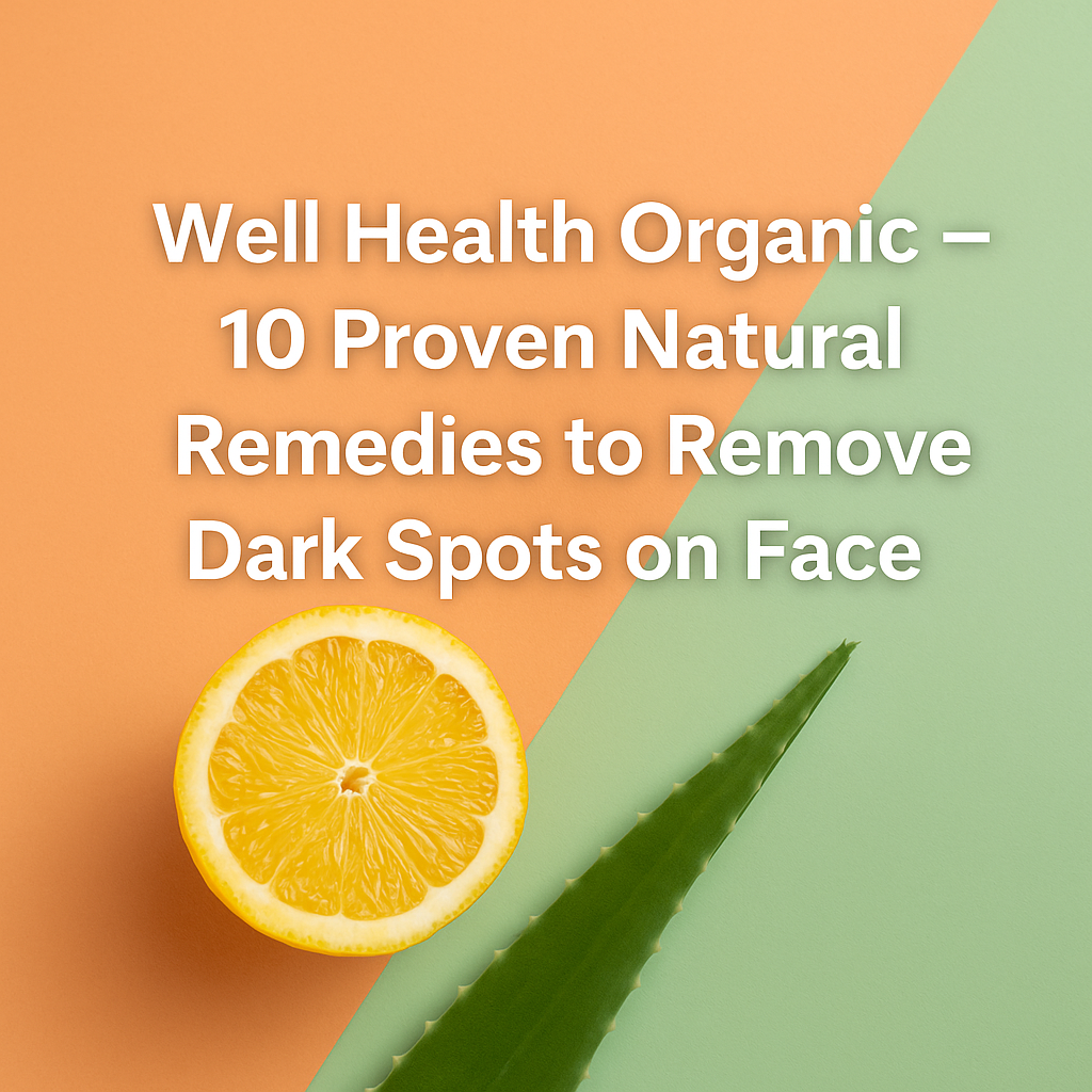 Well Health Organic — 10 Proven Natural Remedies to Remove Dark Spots on Face